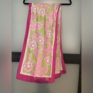 Lilly Pulitzer Ford Pink and Green Patterned Fabric